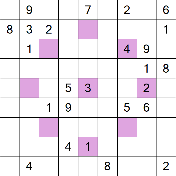 Asterisk Sudoku - Difficile
