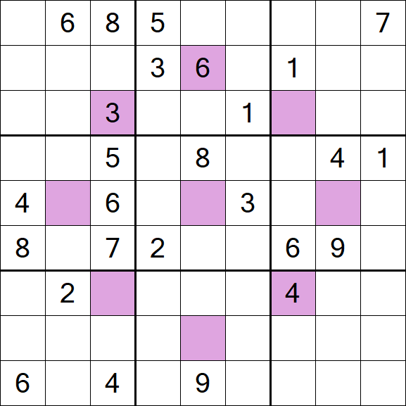 Asterisk Sudoku - Hard