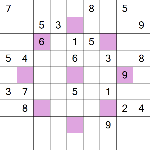 Asterisk Sudoku - Hard