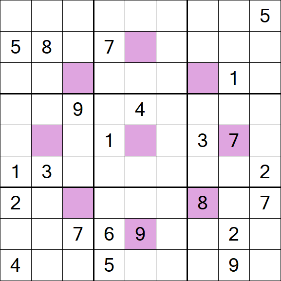 Asterisk Sudoku - Hard
