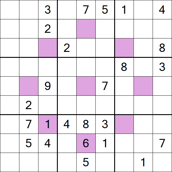 Asterisk Sudoku - Hard