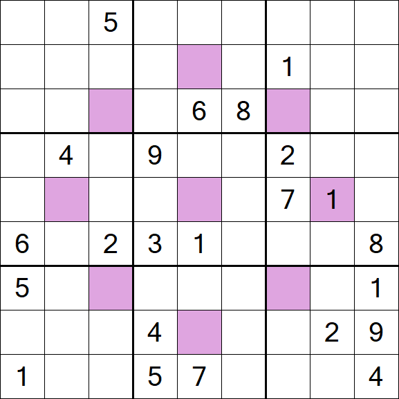 Asterisk Sudoku - Hard