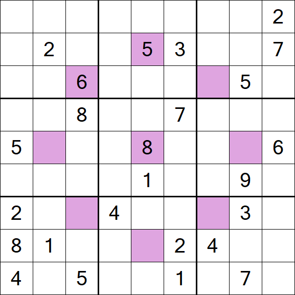 Asterisk Sudoku - Hard