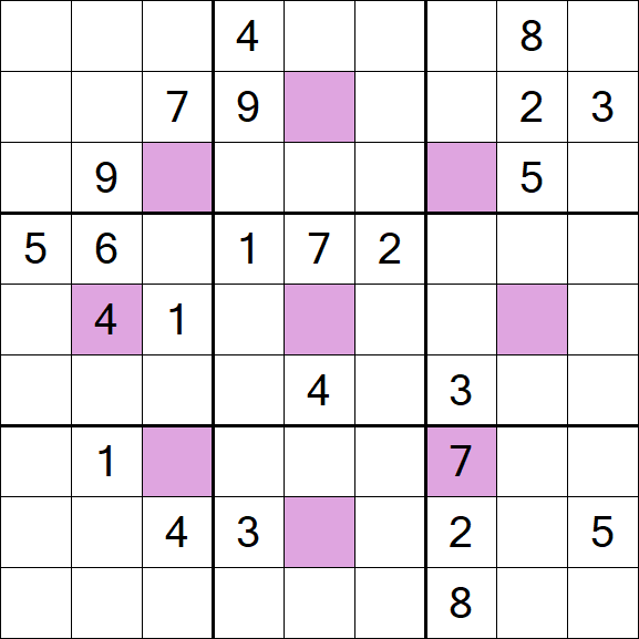 Asterisk Sudoku - Difficile