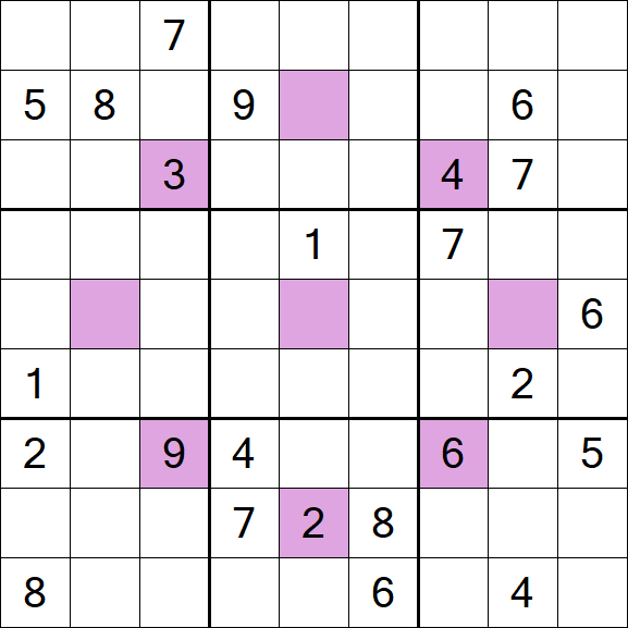 Asterisk Sudoku - Difficile