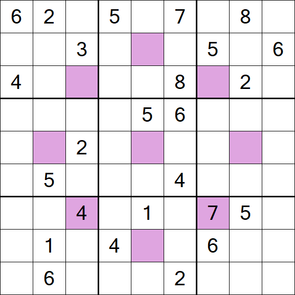 Asterisk Sudoku - Difficile