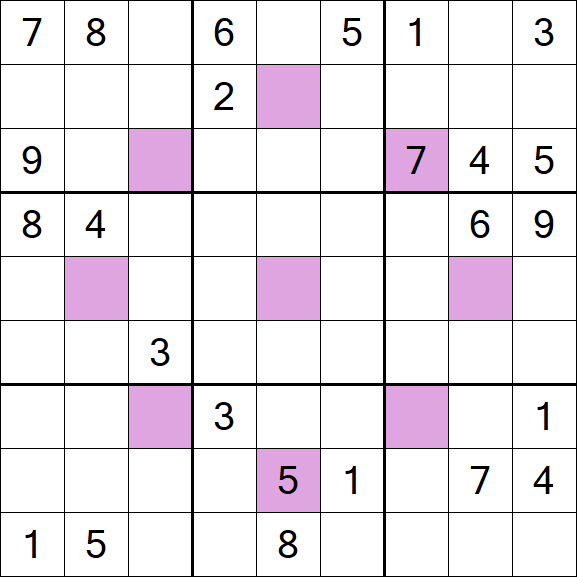 Asterisk Sudoku - Hard