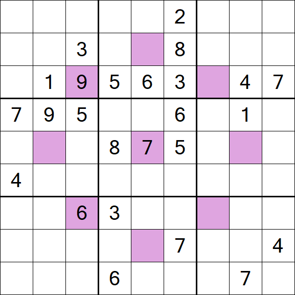 Asterisk Sudoku - Difficile