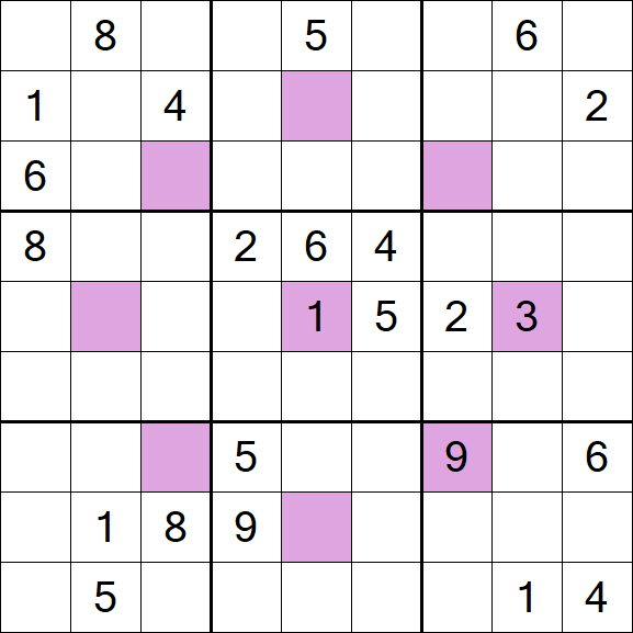 Asterisk Sudoku - Difficile