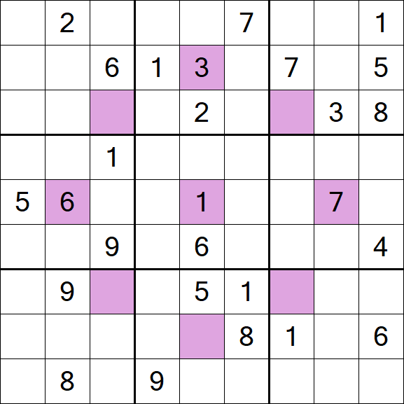 Asterisk Sudoku - Difficile