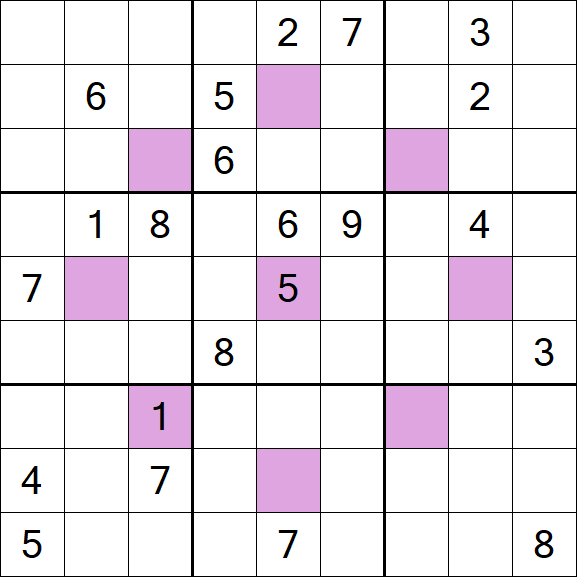 Asterisk Sudoku - Difficile