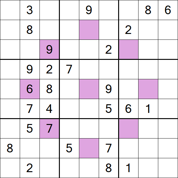 Asterisk Sudoku - Difícil