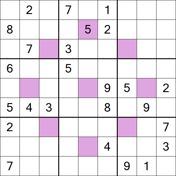 Asterisk Sudoku - Difficile