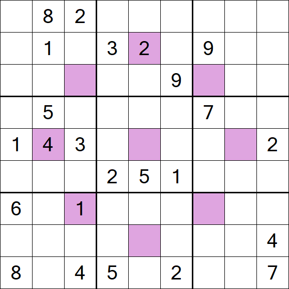 Asterisk Sudoku - Difficile