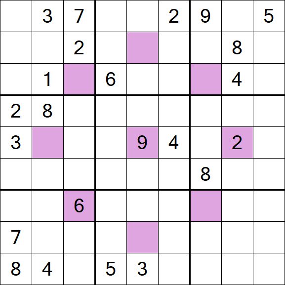 Asterisk Sudoku - Difficile