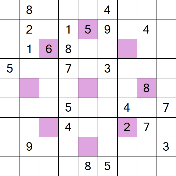 Asterisk Sudoku - Difficile