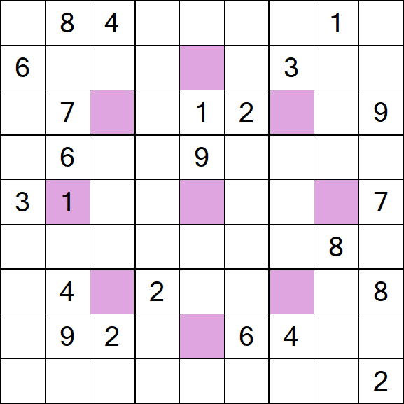 Asterisk Sudoku - Difficile
