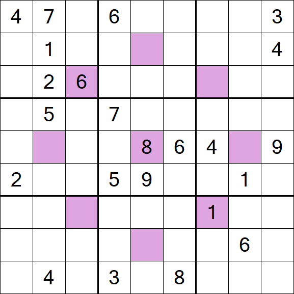 Asterisk Sudoku - Difficile