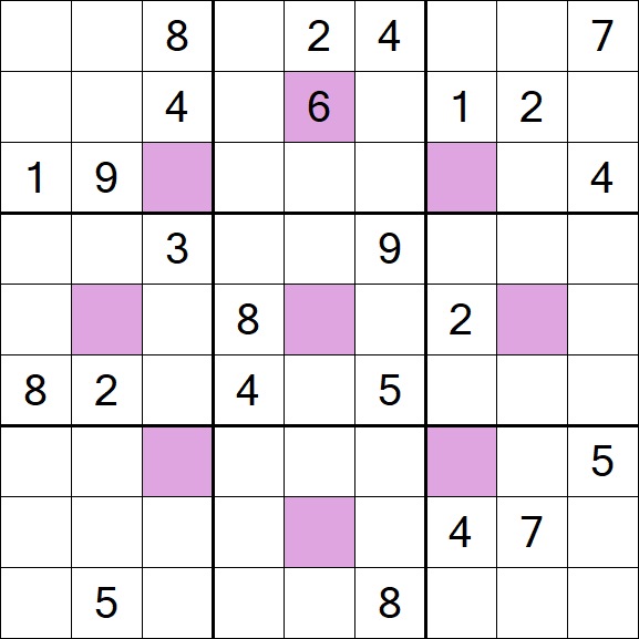 Asterisk Sudoku - Difícil