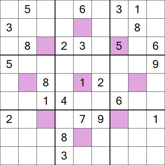 Asterisk Sudoku - Difficile