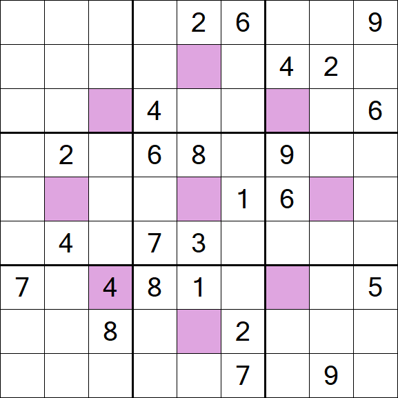 Asterisk Sudoku - Difficile