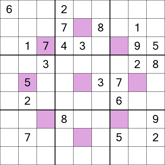 Asterisk Sudoku - Difficile