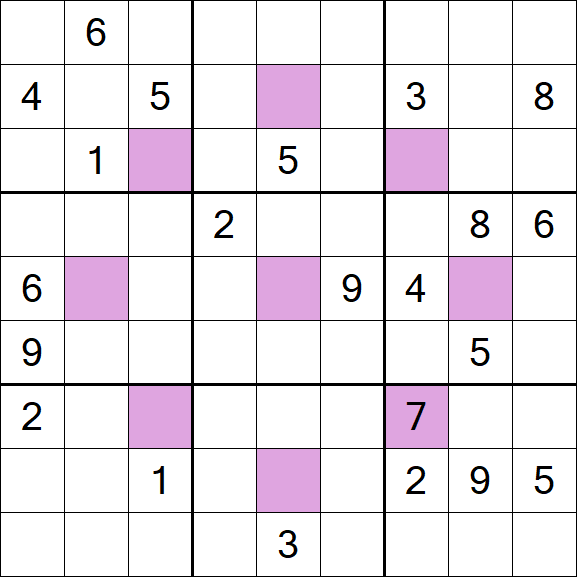 Asterisk Sudoku - Difficile