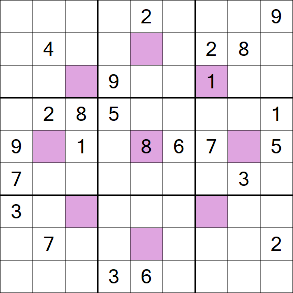 Asterisk Sudoku - Difficile