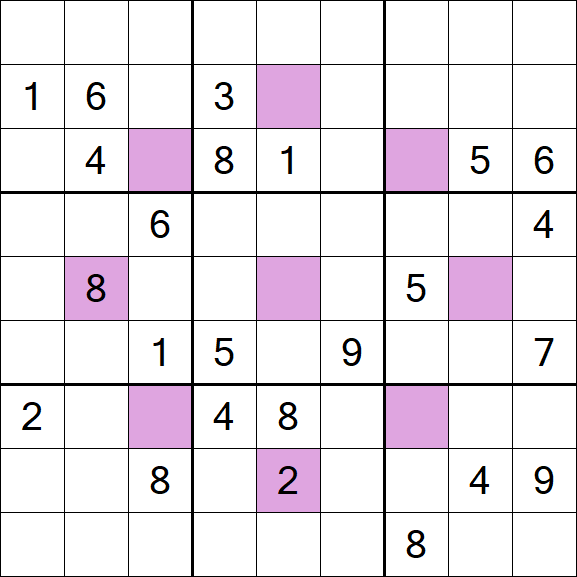 Asterisk Sudoku - Difficile