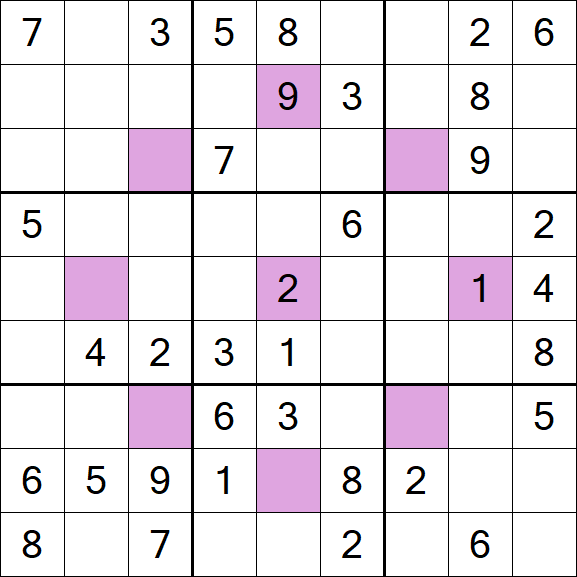 Asterisk Sudoku - Medium