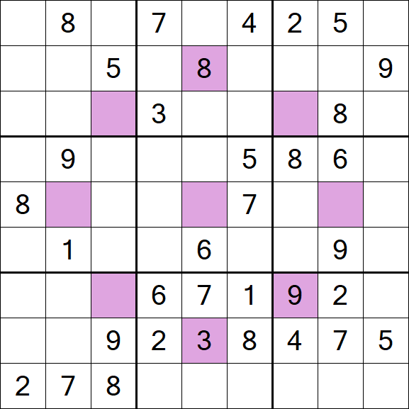 Asterisk Sudoku - Medium