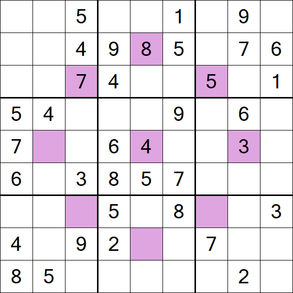 Asterisk Sudoku - Medium