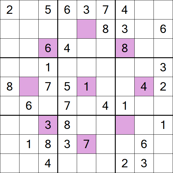 Asterisk Sudoku - Medium