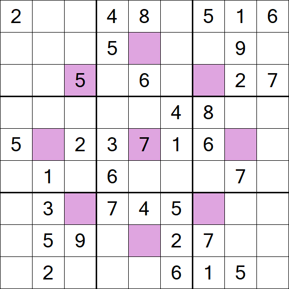 Asterisk Sudoku - Medium