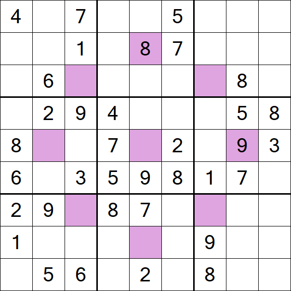 Asterisk Sudoku - Medium