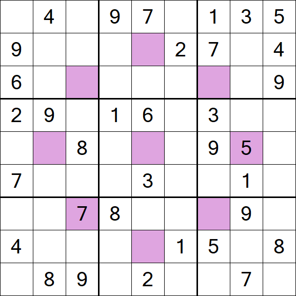 Asterisk Sudoku - Medium