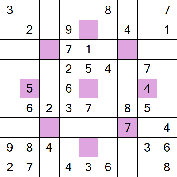 Asterisk Sudoku - Médio