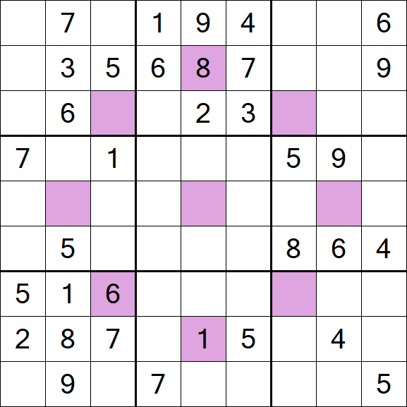 Asterisk Sudoku - Médio