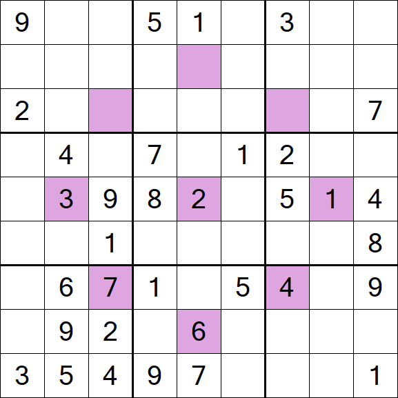 Asterisk Sudoku - Médio