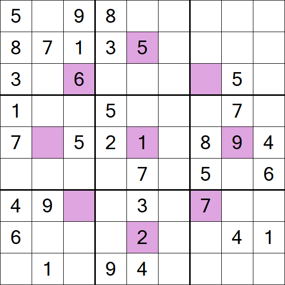 Asterisk Sudoku - Médio