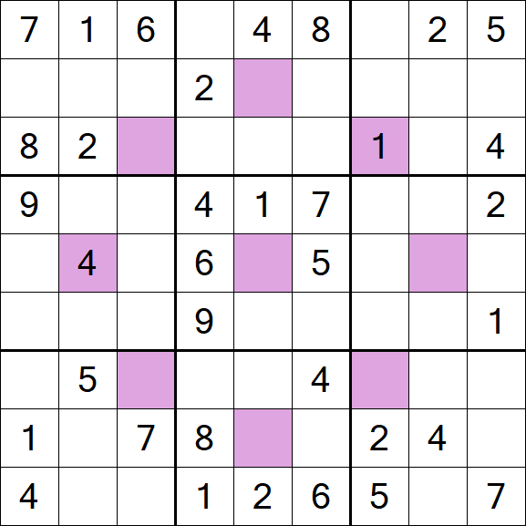 Asterisk Sudoku - Médio