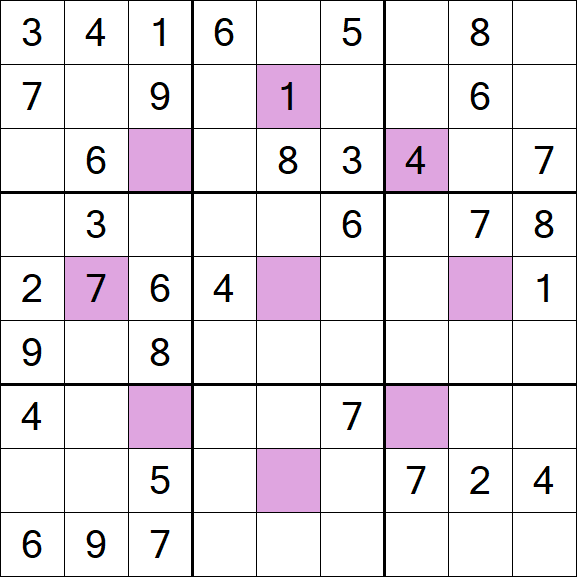 Asterisk Sudoku - Médio