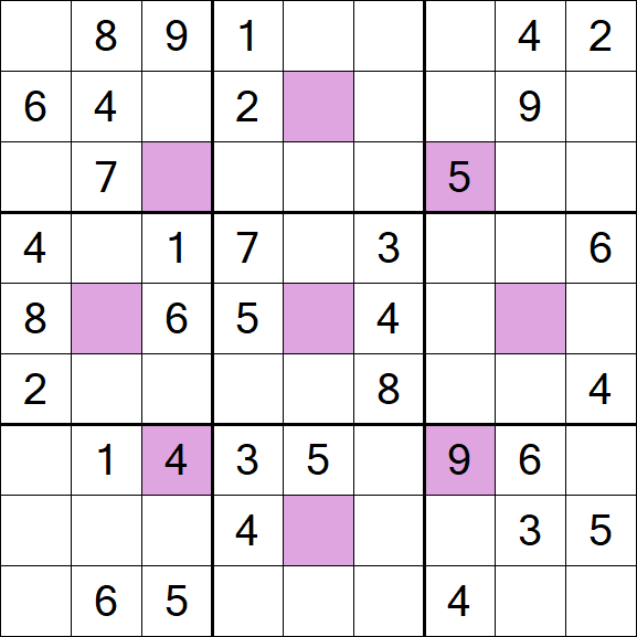 Asterisk Sudoku - Médio