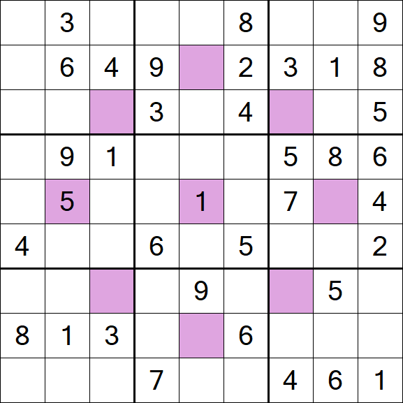 Asterisk Sudoku - Médio