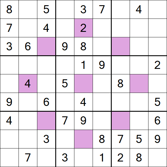 Asterisk Sudoku - Médio