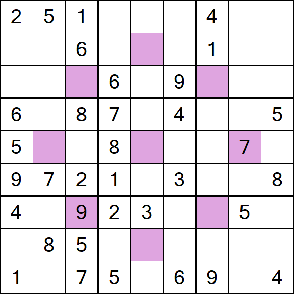 Asterisk Sudoku - Médio
