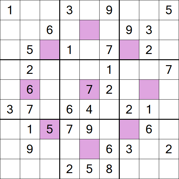 Asterisk Sudoku - Médio