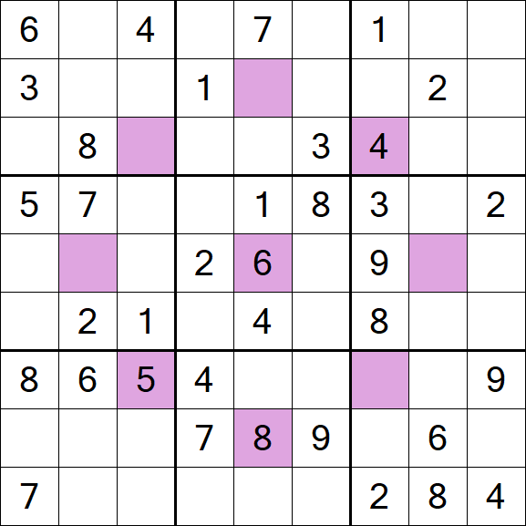 Asterisk Sudoku - Médio