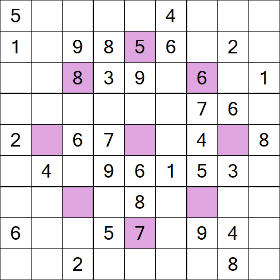 Asterisk Sudoku - Médio