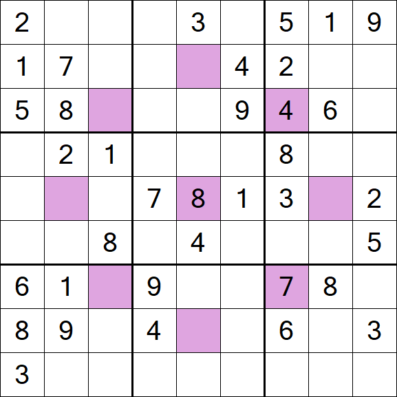 Asterisk Sudoku - Médio